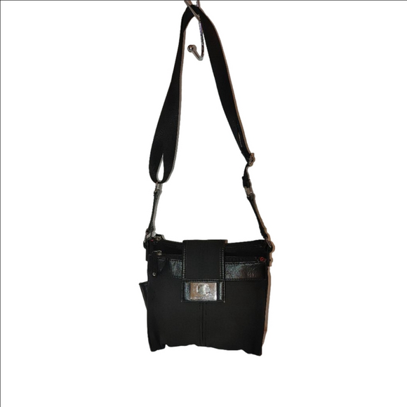 Tignanello Nylon Crossbody w. Leather Trim and Interior Wallet - Picture 1 of 7